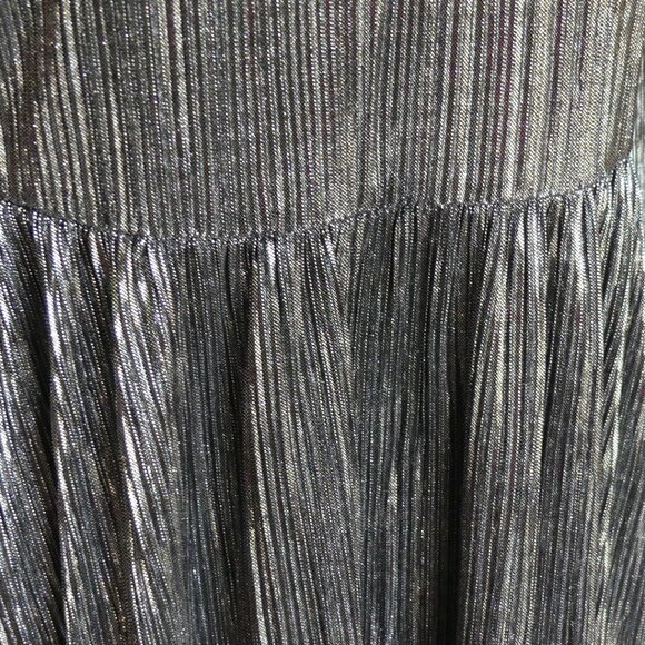 Soft Surroundings Annabelle Pleated Maxi Dress w/ Shash Silver USA Size XS (2/4) - Picture 8 of 16